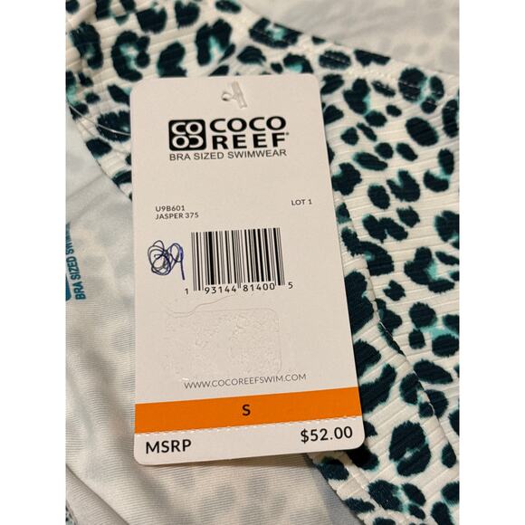 Coco Reef Summer Cheetah High Esteem High Leg and Waist Bikini Bottom S NWT - Picture 4 of 4